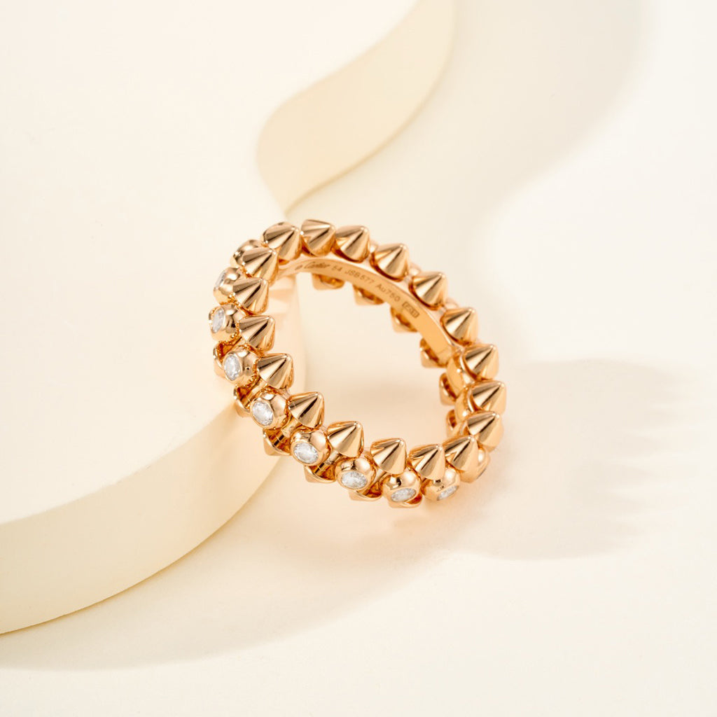 [✨ROSE💎]CLASH 6.8MM DIAMOND MEDIUM RING
