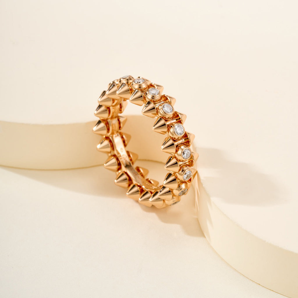 [✨ROSE💎]CLASH 6.8MM DIAMOND MEDIUM RING