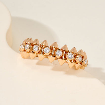 [✨ROSE💎]CLASH 6.8MM DIAMOND MEDIUM RING