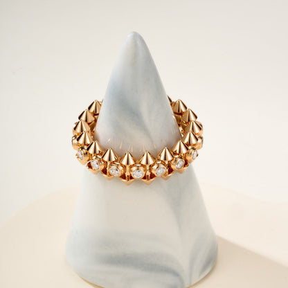 [✨ROSE💎]CLASH 6.8MM DIAMOND MEDIUM RING