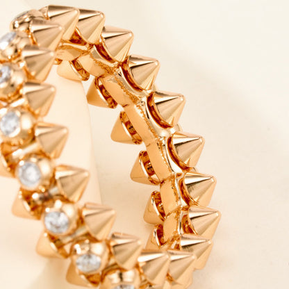 [✨ROSE💎]CLASH 6.8MM DIAMOND MEDIUM RING