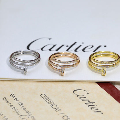 [✨ROSE💎]JUSTE RING 4.8MM FULL DIAMOND