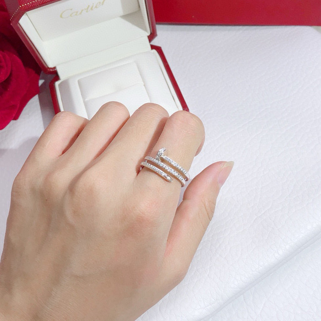[✨ROSE💎]JUSTE RING 4.8MM FULL DIAMOND