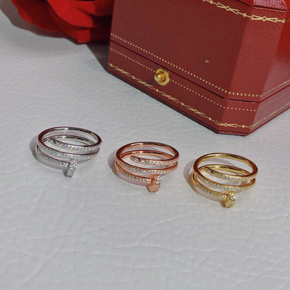 [✨ROSE💎]JUSTE RING 4.8MM FULL DIAMOND