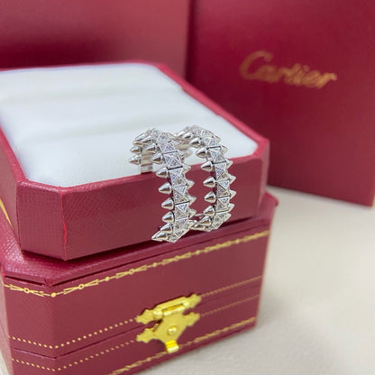 [✨ROSE💎]CLASH 6.4MM FULL DIAMOND SMALL EARRINGS
