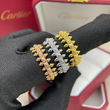 [✨ROSE💎]CLASH 6.4MM SMALL FULL DIAMOND RING