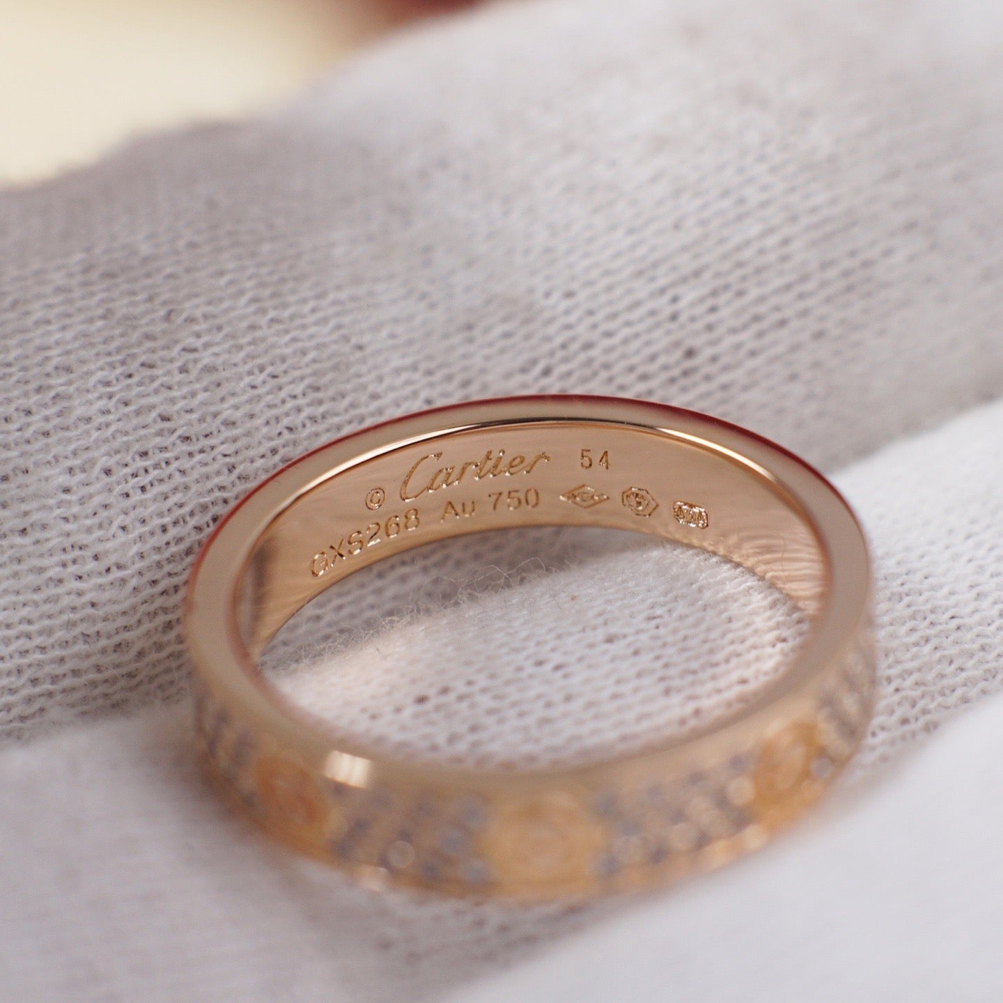 [✨ROSE💎]LOVE RING 4.0MM DIAMOND PAVED
