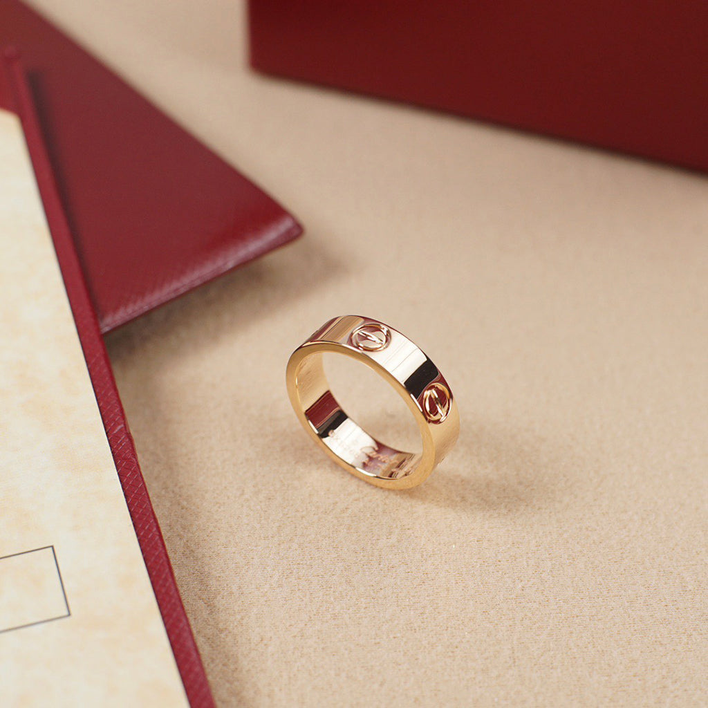 [✨ROSE💎]LOVE RING 5.5MM NO DIAMOND
