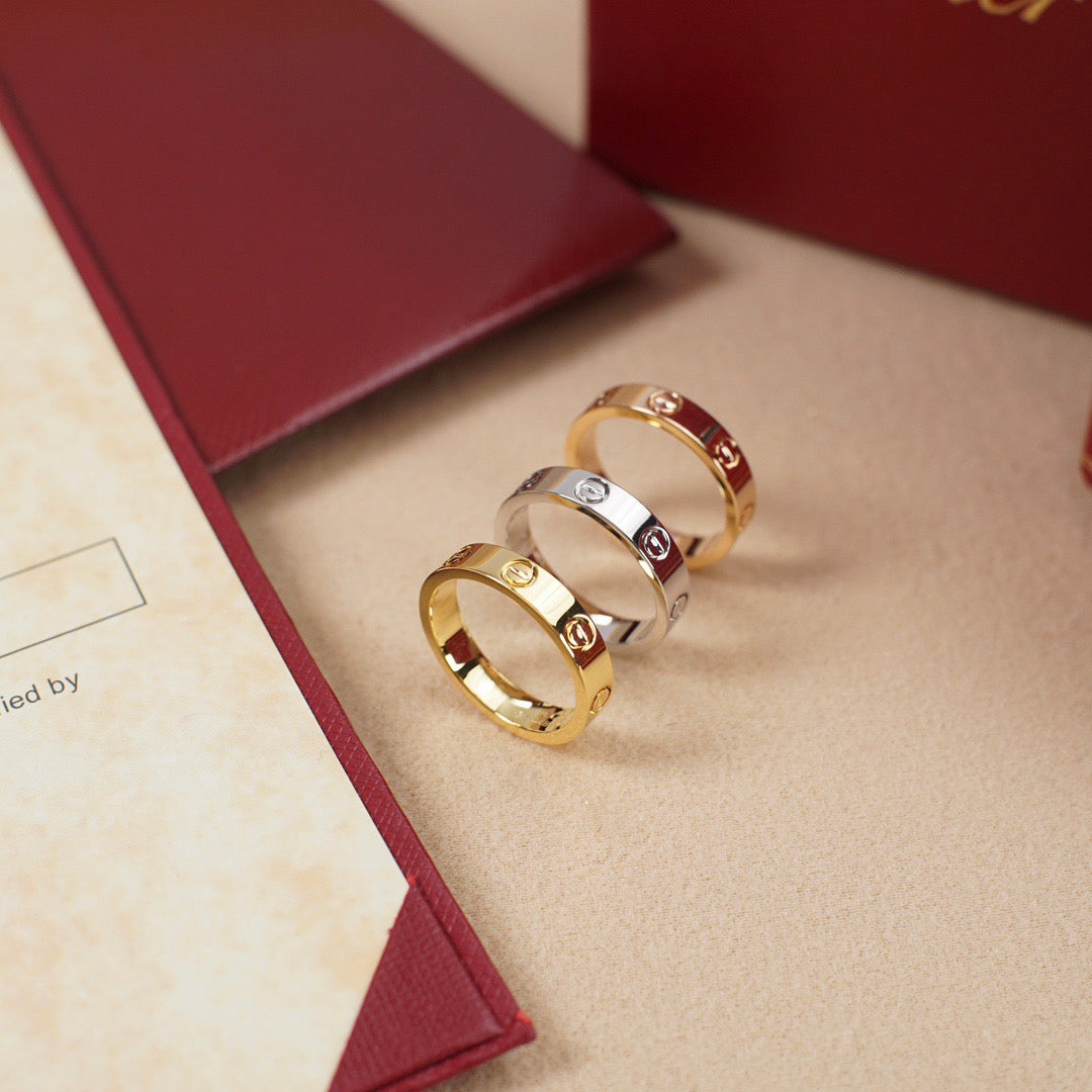 [✨ROSE💎]LOVE RING 3.6 MM NO DIAMOND