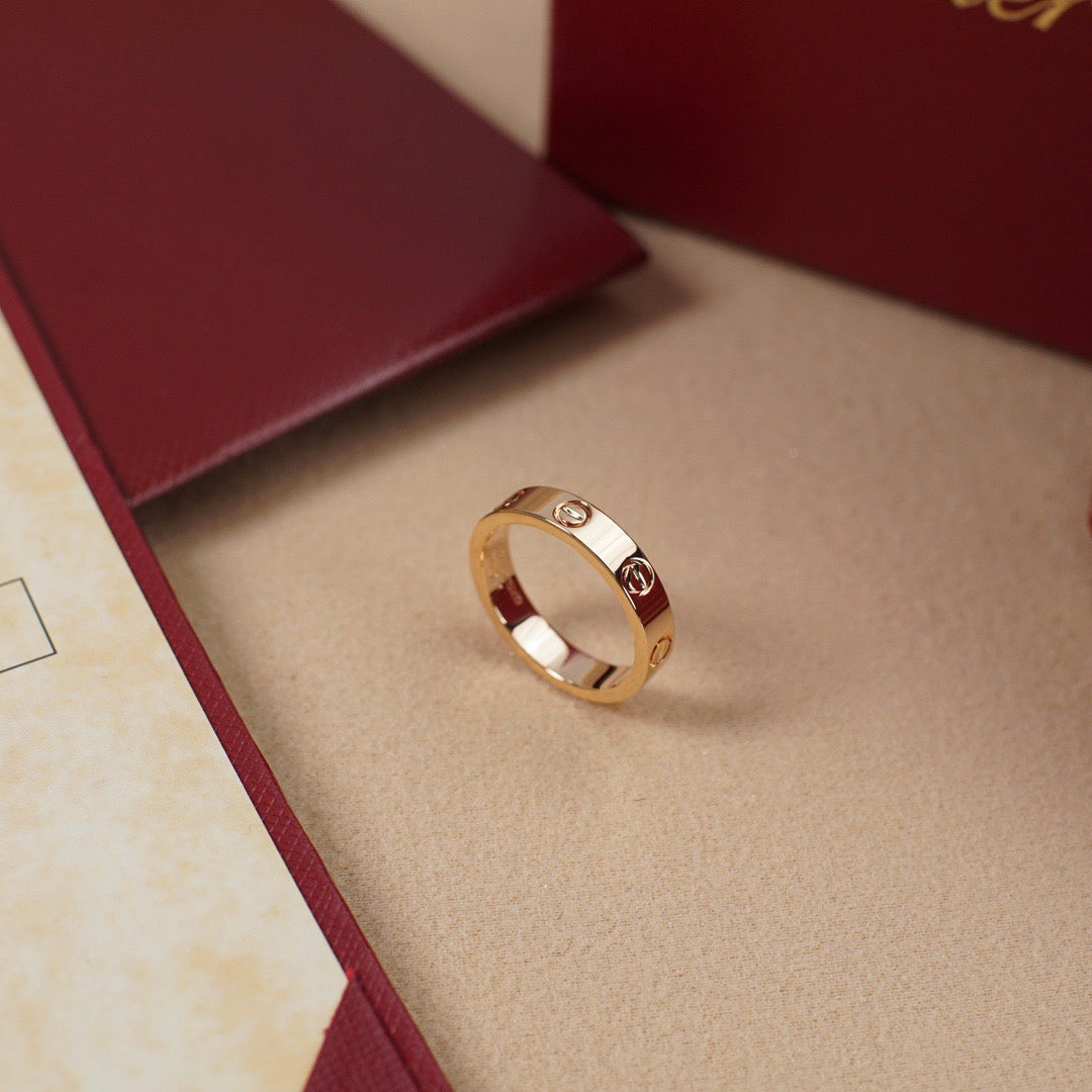 [✨ROSE💎]LOVE RING 3.6 MM NO DIAMOND