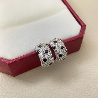 [✨ROSE💎]PANTHERE MINI FULL DIAMOND EARRINGS