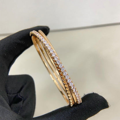 [✨ROSE💎]ETINCELLE HALF-PAVED DIAMOND BRACELET