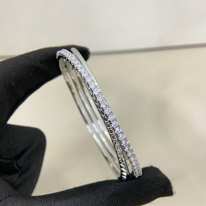 [✨ROSE💎]ETINCELLE HALF-PAVED DIAMOND BRACELET