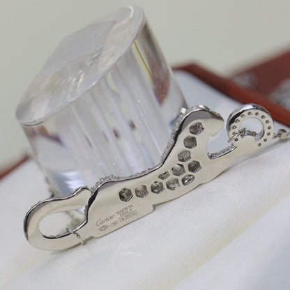 [✨ROSE💎]PANTHERE PAVED DIAMOND NECKLACE