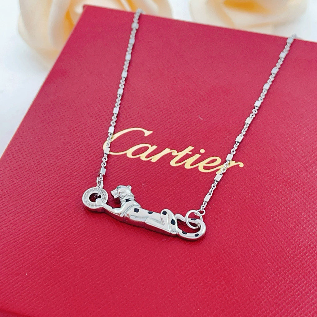 [✨ROSE💎]PANTHERE FULL DIAMOND NECKLACE