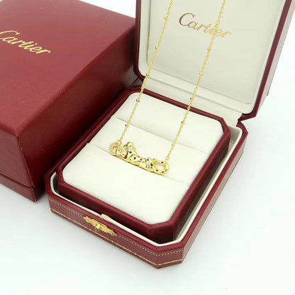 [✨ROSE💎]PANTHERE FULL DIAMOND NECKLACE