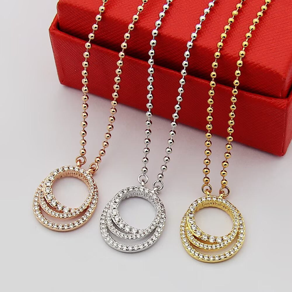 [✨ROSE💎]ETINCELLE  FULL DIAMOND NECKLACE