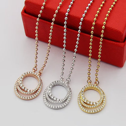 [✨ROSE💎]ETINCELLE  FULL DIAMOND NECKLACE