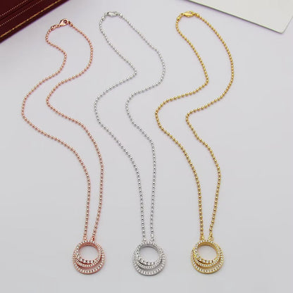 [✨ROSE💎]ETINCELLE  FULL DIAMOND NECKLACE