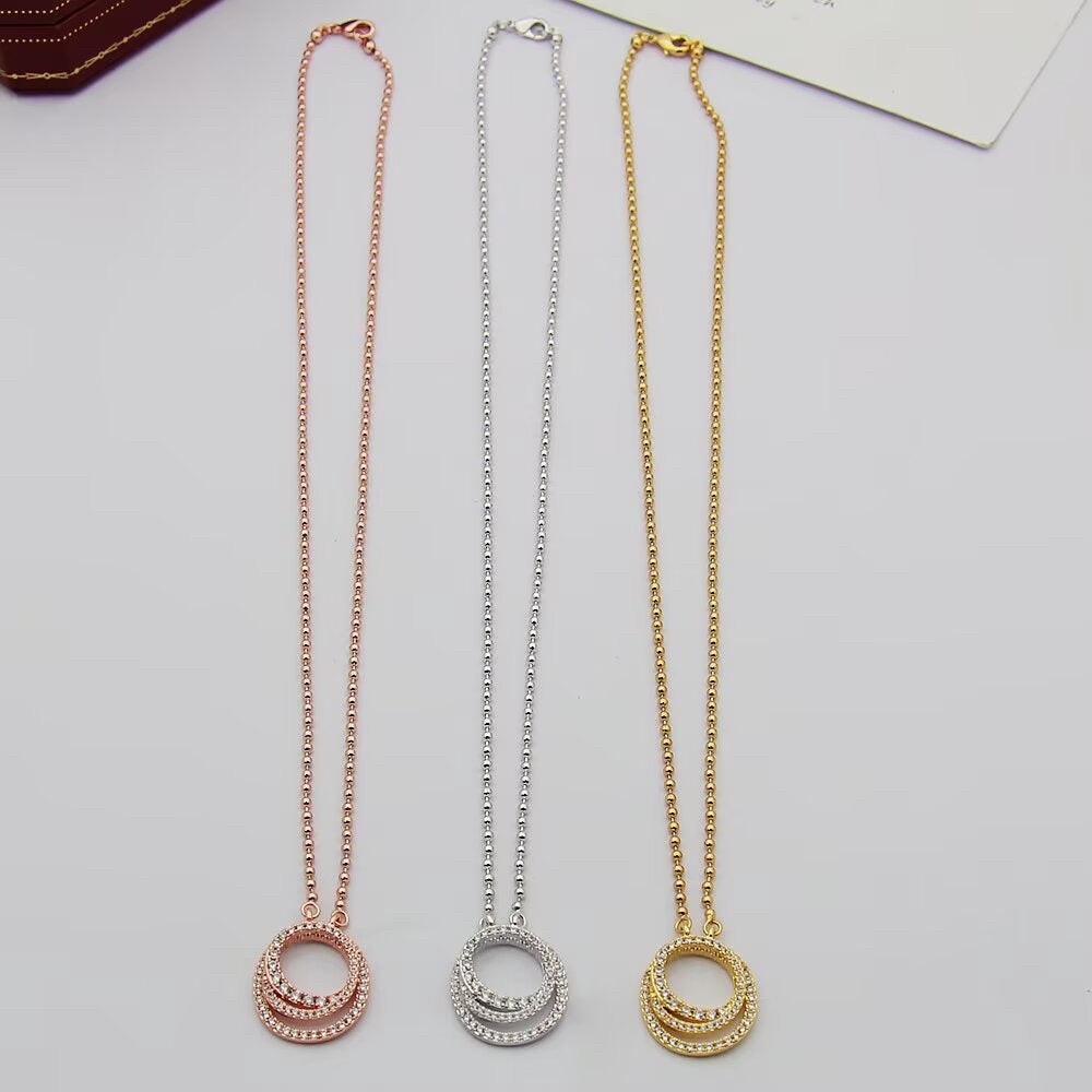 [✨ROSE💎]ETINCELLE  FULL DIAMOND NECKLACE