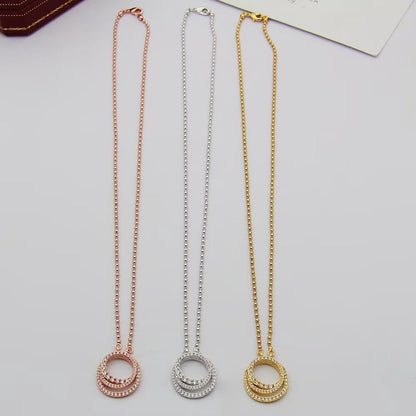 [✨ROSE💎]ETINCELLE  FULL DIAMOND NECKLACE