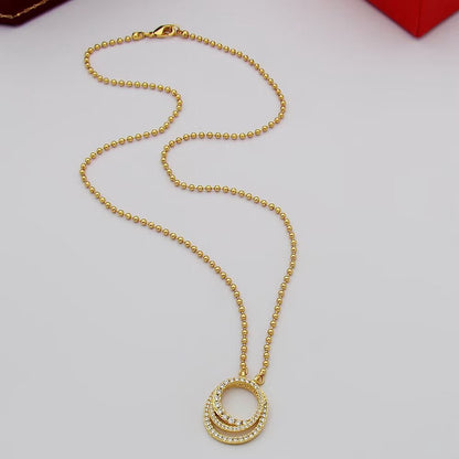 [✨ROSE💎]ETINCELLE  FULL DIAMOND NECKLACE