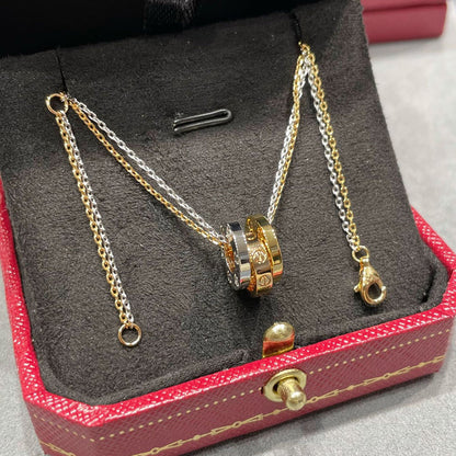 [✨ROSE💎]LOVE 6 DIAMOND PENDANT NECKLACE