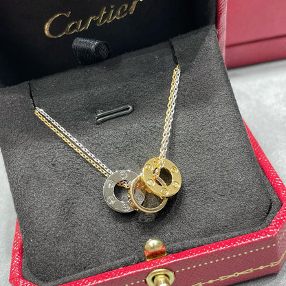 [✨ROSE💎]LOVE 6 DIAMOND PENDANT NECKLACE
