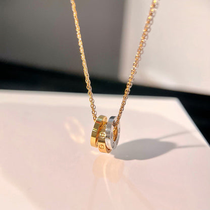[✨ROSE💎]LOVE 6 DIAMOND PENDANT NECKLACE