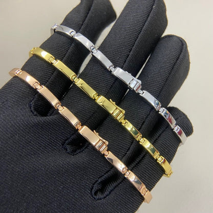[✨ROSE💎]PANTHERE HALF DIAMOND ON CHAIN BRACELET