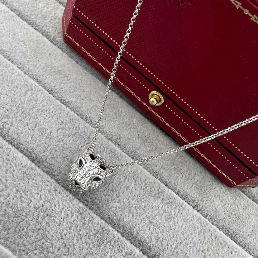 [✨ROSE💎]PANTHERE FULL DIAMOND NECKLACE