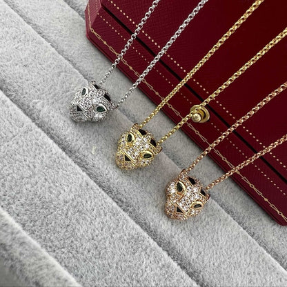 [✨ROSE💎]PANTHERE FULL DIAMOND NECKLACE