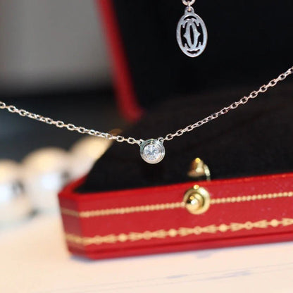 [✨ROSE💎]DAMOUR DIAMOND NECKLACE