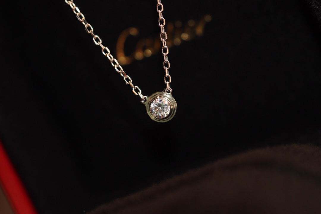 [✨ROSE💎]DAMOUR DIAMOND NECKLACE
