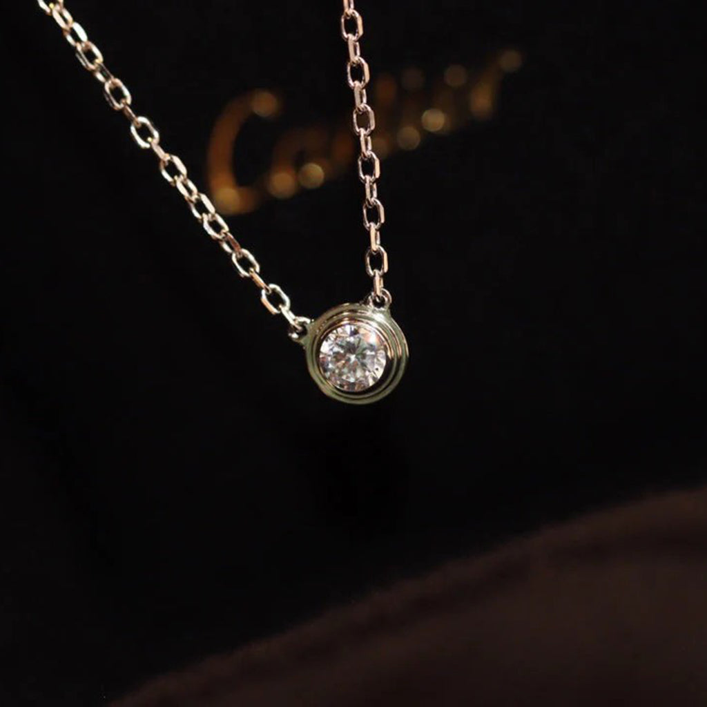 [✨ROSE💎]DAMOUR DIAMOND NECKLACE