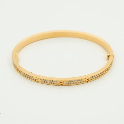 [✨ROSE💎]LOVE BRACELET 3.65MM DIAMOND-PAVED