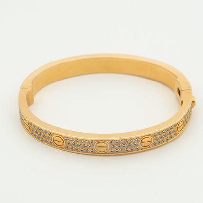 [✨ROSE💎]LOVE BRACELET 6.1MM DIAMOND-PAVED