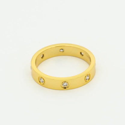 [✨ROSE💎]LOVE RING 3.6MM 8 DIAMONDS