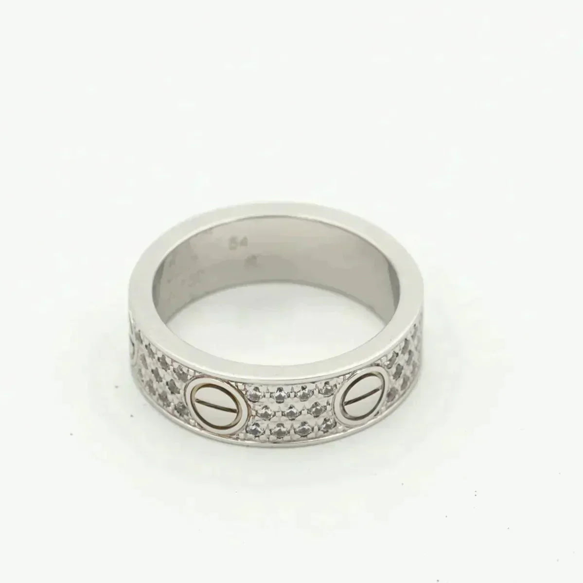 [✨ROSE💎]LOVE RING 5.5MM DIAMONDS PAVED