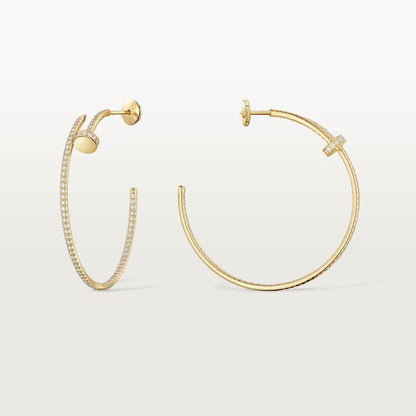 [✨ROSE💎]JUSTE FULL DIAMOND LARGE EARRINGS