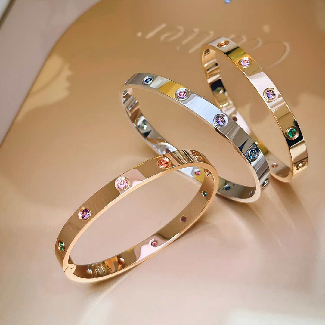 [✨ROSE💎]2026 RAINBOW LOVE BRACELET 6.1MM  10 DIAMONDS