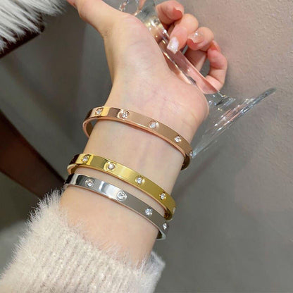[✨ROSE💎]2026 RAINBOW LOVE BRACELET 6.1MM  10 DIAMONDS