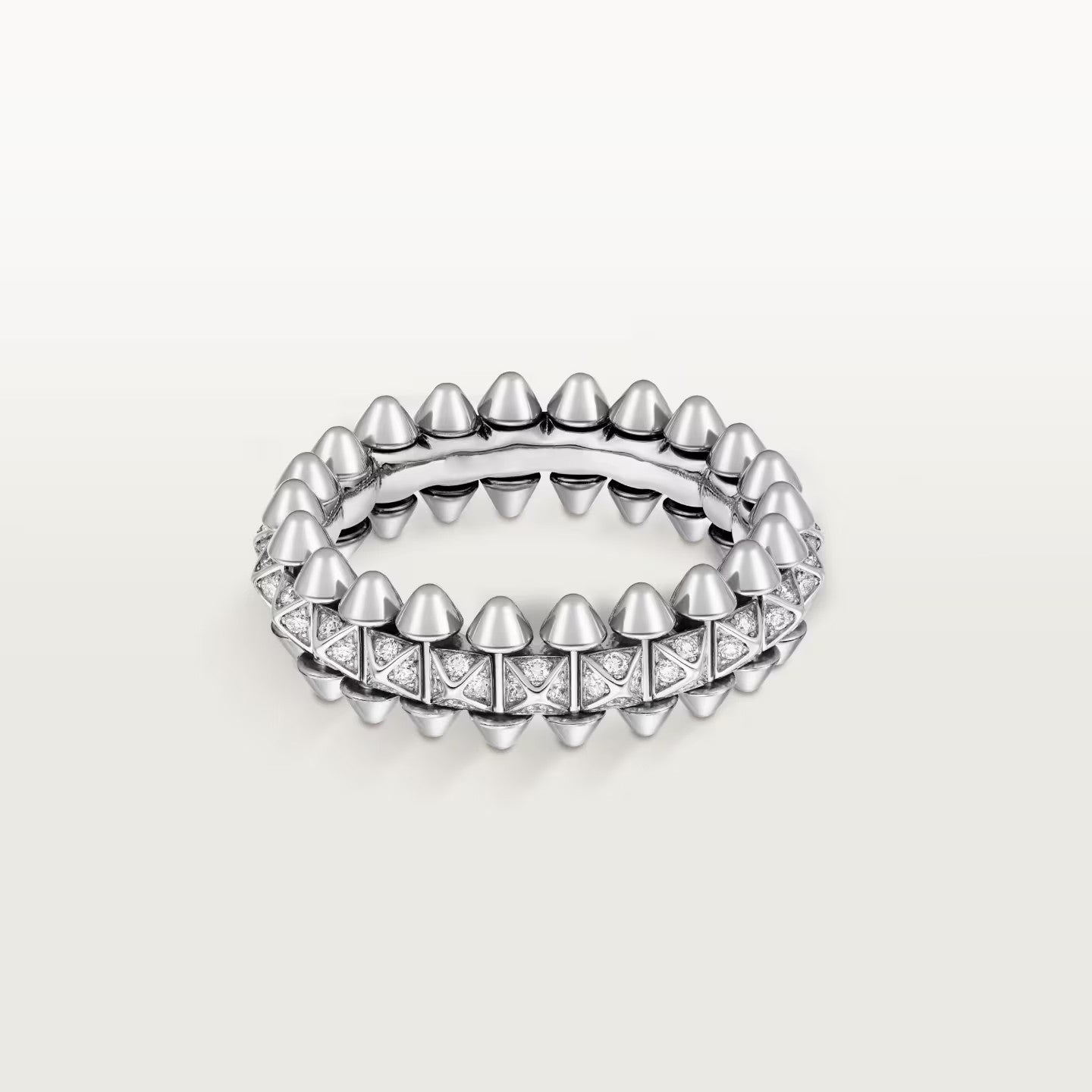 [✨ROSE💎]CLASH 6.4MM SMALL FULL DIAMOND RING