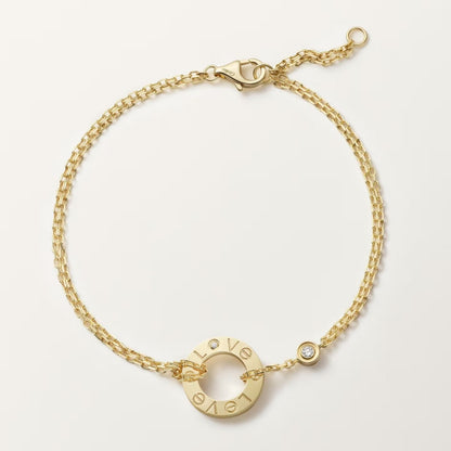 [✨ROSE💎]LOVE BRACELET 2 DIAMOND