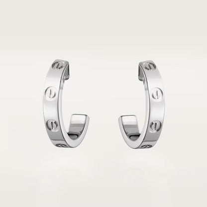 [✨ROSE💎]LOVE EARRINGS 2.65 MM NO DIAMOND SMALL