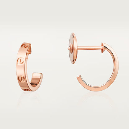[✨ROSE💎]LOVE EARRINGS 2.65 MM NO DIAMOND SMALL