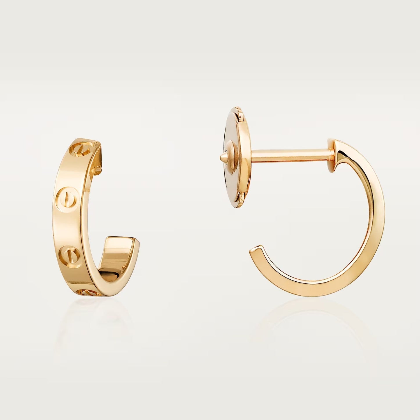 [✨ROSE💎]LOVE EARRINGS 2.65 MM NO DIAMOND SMALL