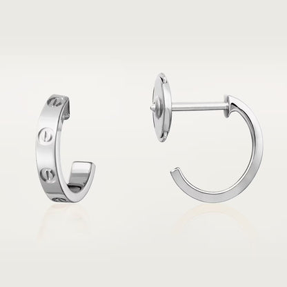 [✨ROSE💎]LOVE EARRINGS 2.65 MM NO DIAMOND SMALL