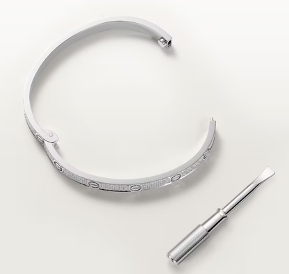 [✨ROSE💎]NEW-LOVE-4.8MM-Width Diamond-Studded Bracelet