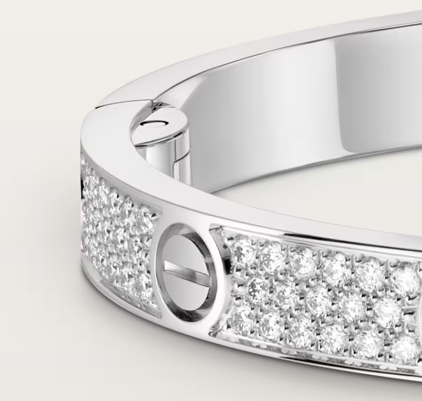 [✨ROSE💎]NEW-LOVE-4.8MM-Width Diamond-Studded Bracelet